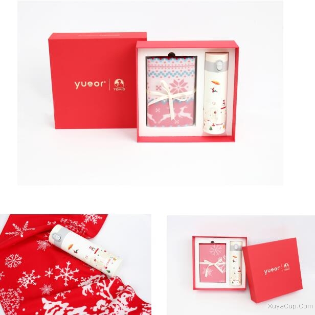 圍巾彈跳蓋保溫杯套裝（圣誕款）TW60000
