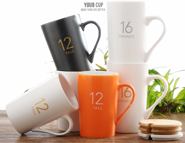 陶瓷杯子創(chuàng)意水杯家用大馬克杯帶蓋