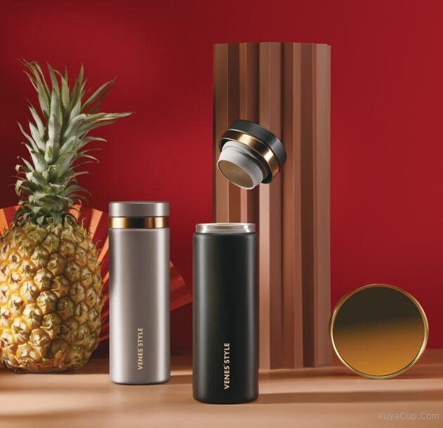 鍍銀保溫杯(皮禮盒)FC203-400