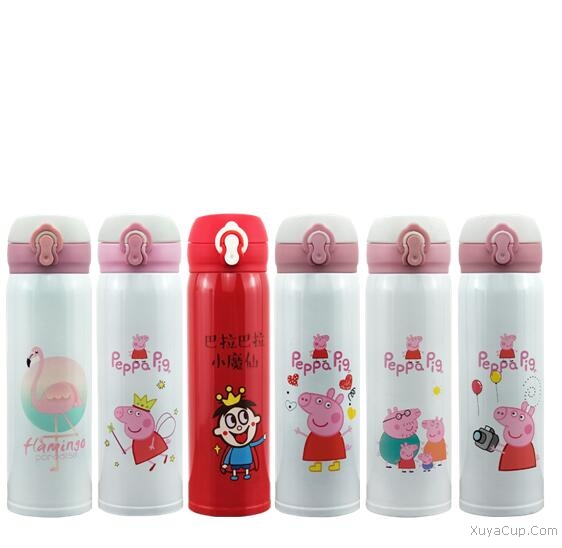 卡通經典彈跳保溫杯